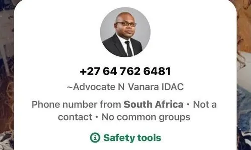 IDAC imposter uses Ntuthuzelo Vanara’s name to solicit sensitive information