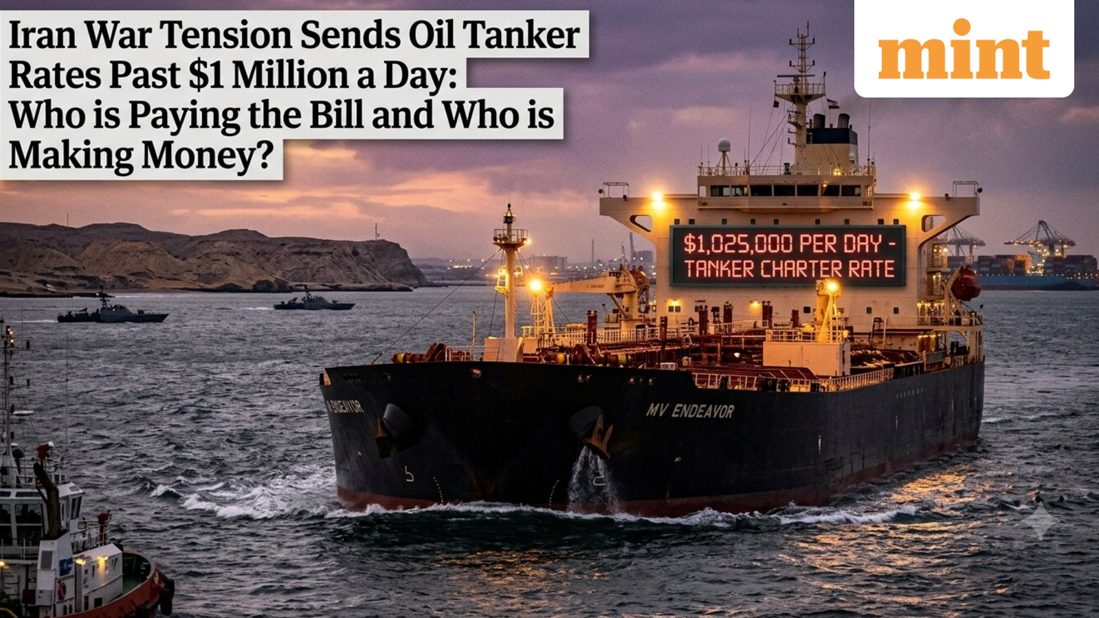 Iran war sends oil tanker rates past $1 million a day: Who is paying the bill and who is making money?