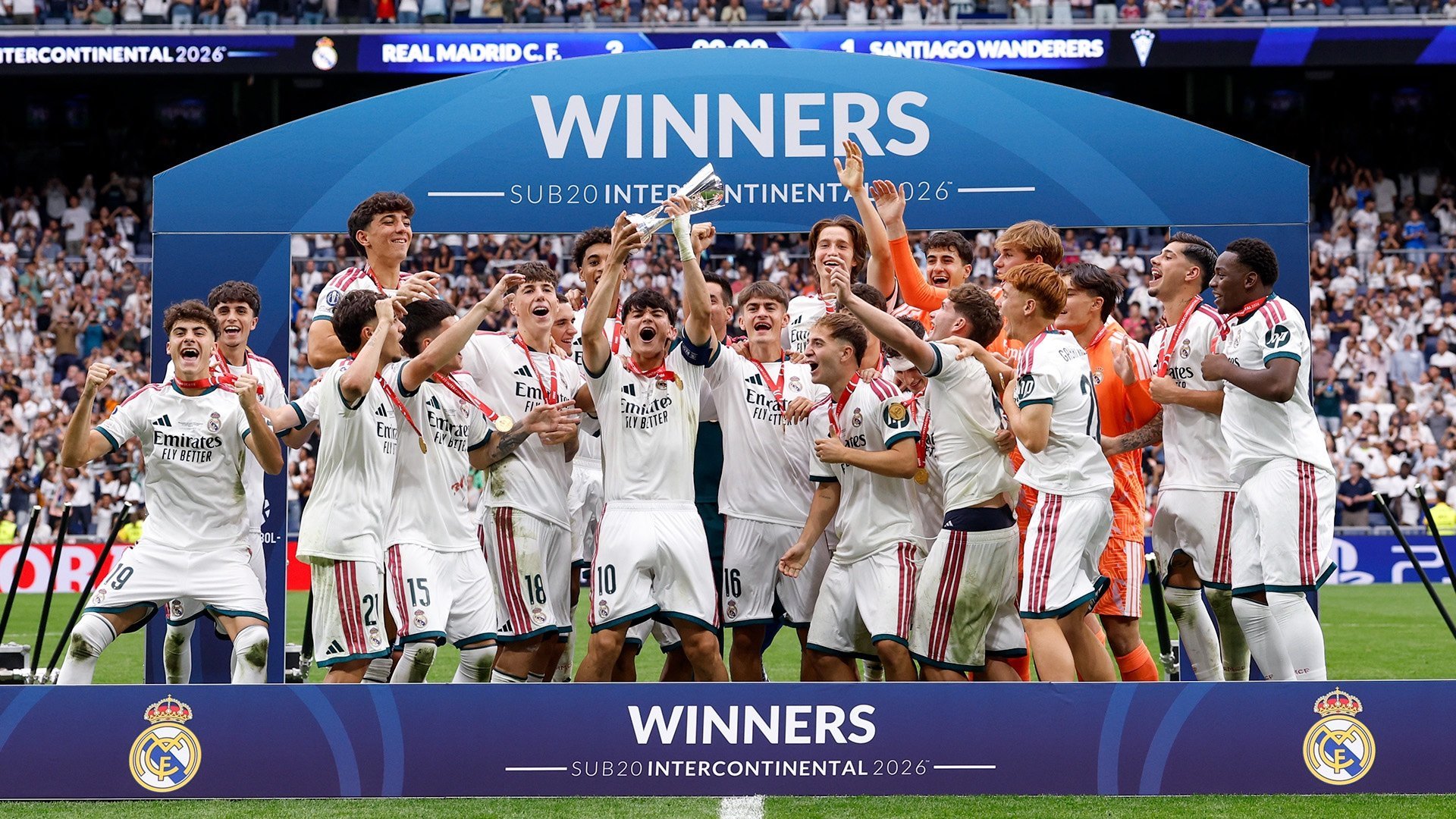 Real Madrid youth team win the U20 Intercontinental Cup after chaotic final