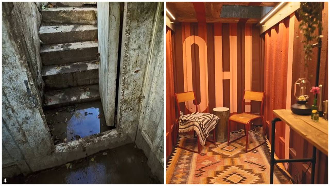 £780,000 home renovation reveals hidden WWII bomb shelter in the garden