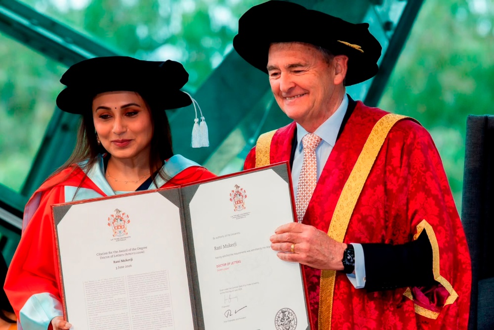 Rani Mukerji Receives La Trobe Honorary Doctorate, Wins IFFM Special Citation