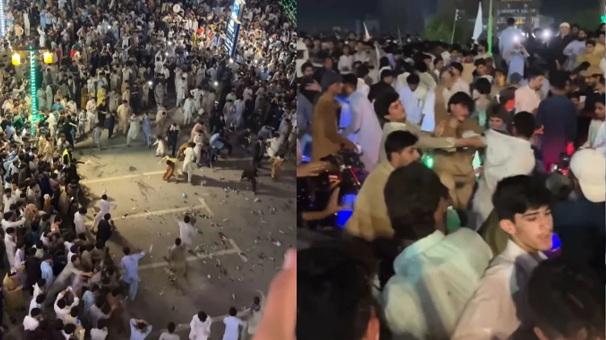 'Jashne Jahalat': Pakistani Citizens Seen Fighting On Roads, Throwing Bottles At Each Other During Independence Day Celebrations - VIDEO
