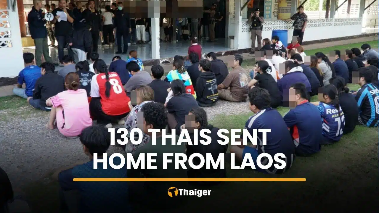 Laos gambling crackdown sends 130 Thais back home