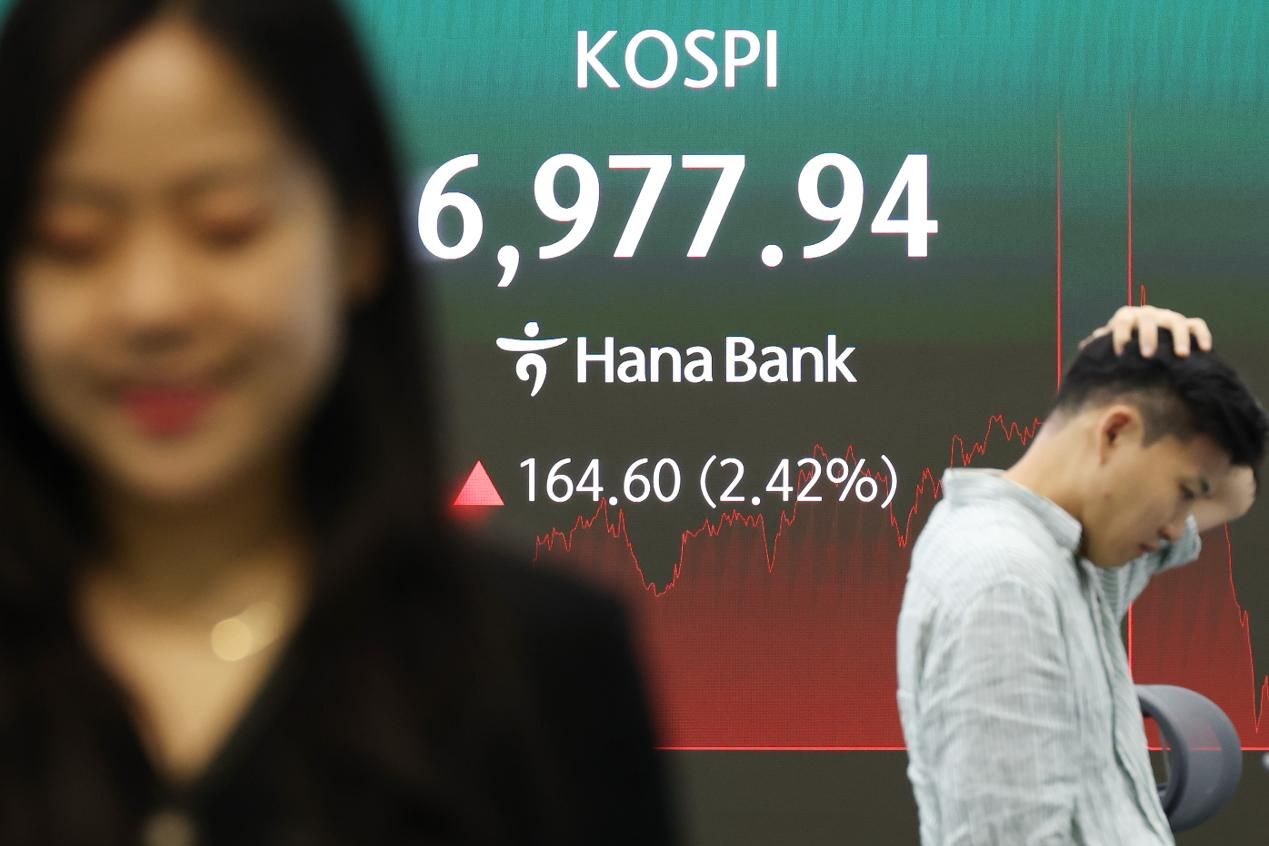 KOSPI nears 7,000 after five-day winning streak