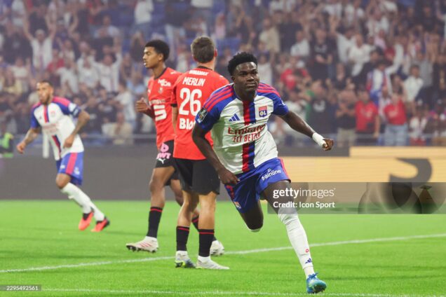 Ernest Nuamah scores twice as Lyon rout Rennes to stay unbeaten