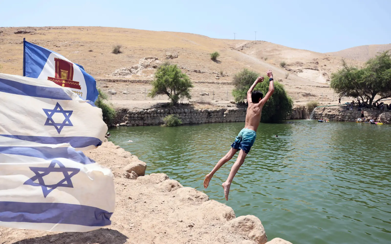 Israeli settlers divert Palestinian water to fill West Bank pool