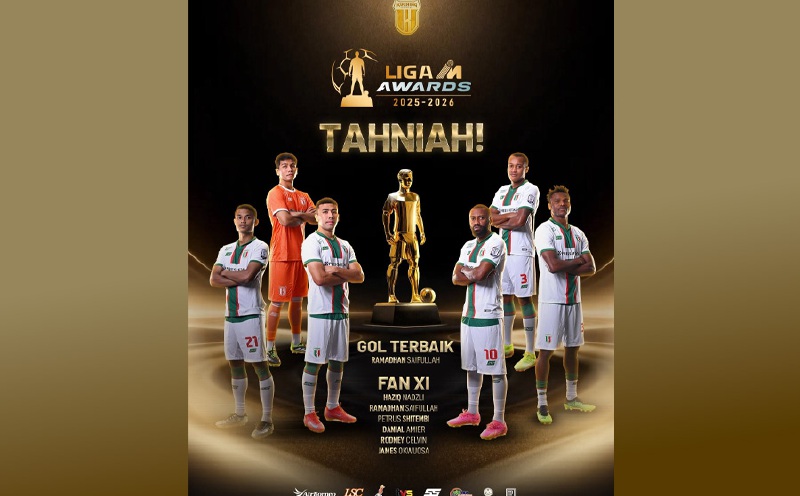 Kuching striker Ramadhan fired up for new season by 'best goal' award