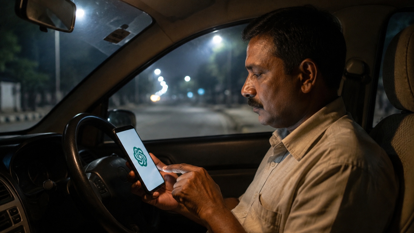 At 4 am, a Delhi cab driver was practising English. Here’s why