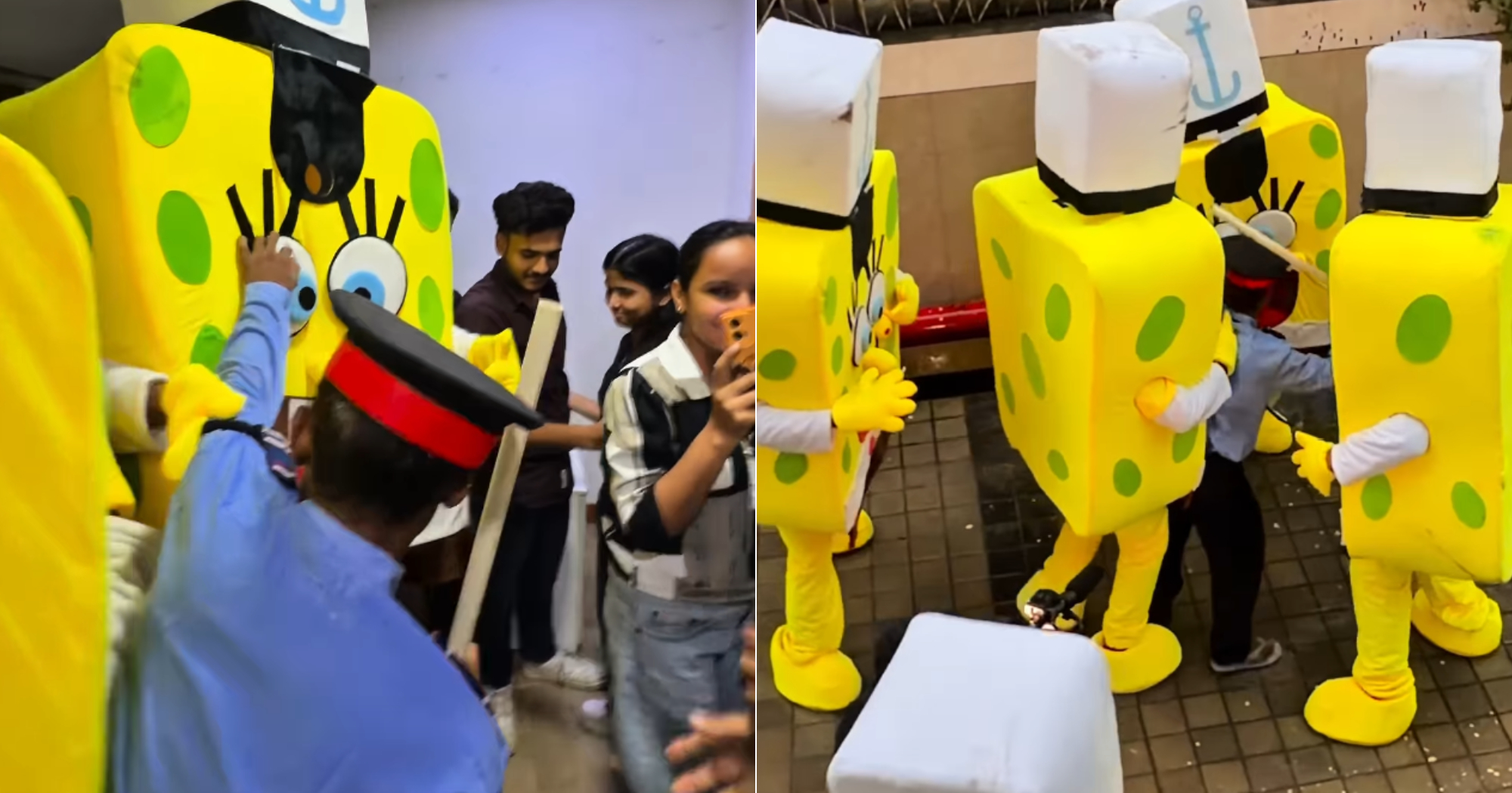 US man, 23, gatecrashes alleged scam call centres in India with SpongeBob SquarePants & Tung Tung Tung Sahur mascots