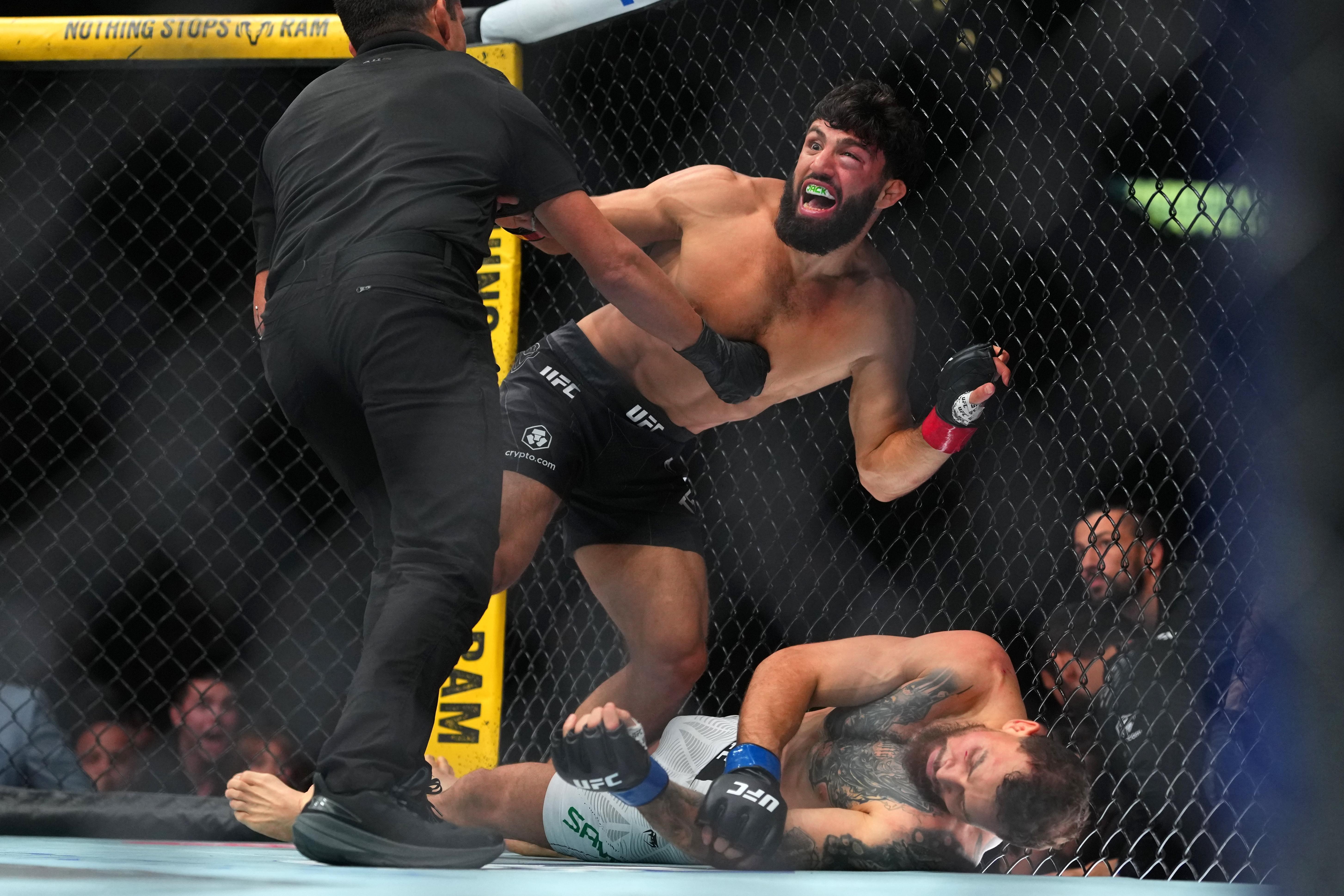 Arman benches Ilia Topuria, Charles Oliveira with thunderous knockout win at UFC 331 — ‘Title shot secured’