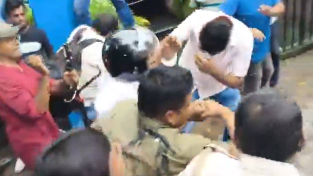 On cam: Eggs, muck thrown at ex-TMC MLA held in RG Kar victim's 'hurried' cremation case