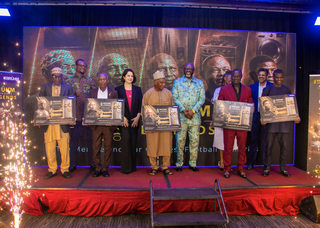 Five Ghana football legends honoured by BRÜHM