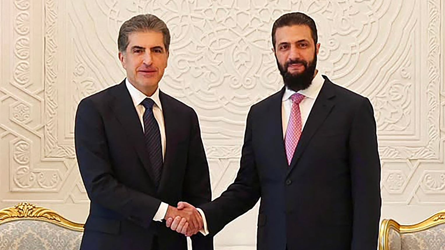 Barzani meets Al Shara on first Damascus visit by Kurdish leader since Assad's fall