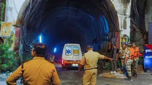 Rescue teams battle flooding after landslide kills seven workers in India