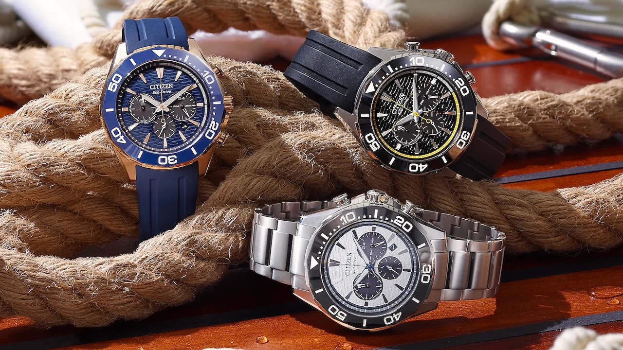 One Citizen Eco-Drive Chronograph, Three Totally Different Looks