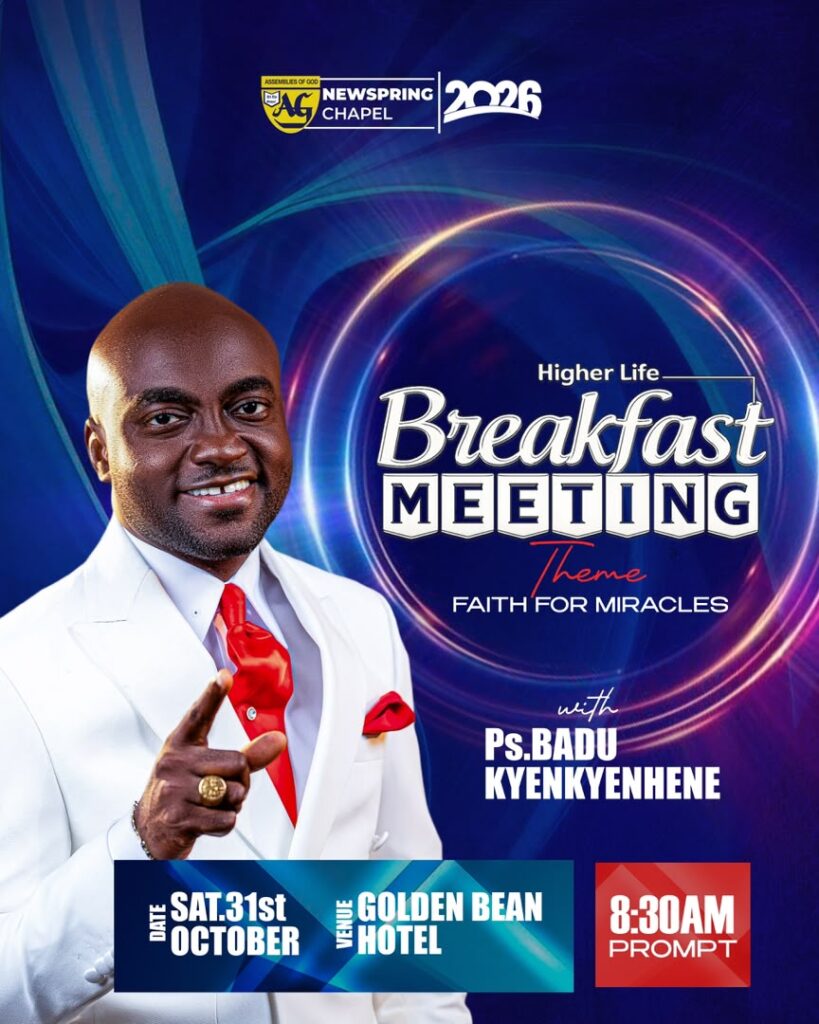 Newspring Assemblies of God leader to host 2026 HigherLife Breakfast Meeting in Kumasi