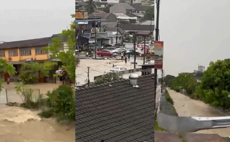 Flash floods hit KL, firefighters rescue three from stranded vehicles