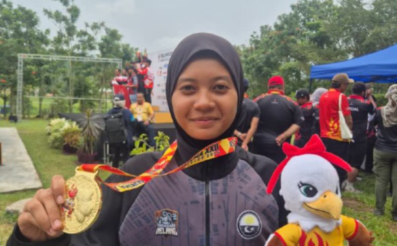 Mountain biker Syaza riding high at Sukma
