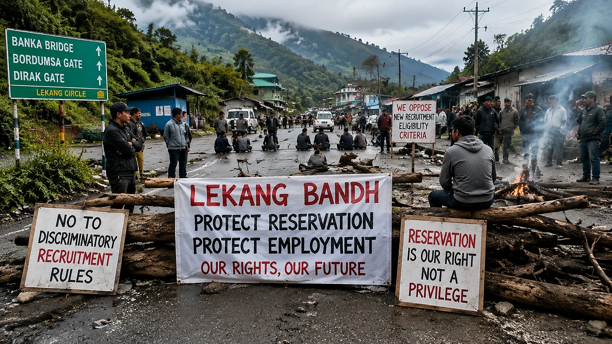 Indefinite Bandh Hits Arunachal’s Lekang Over New Government Recruitment Rules