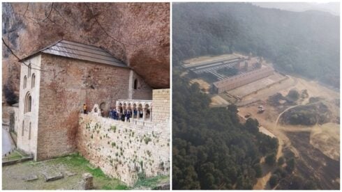 Huge wildfire in northern Spain threatens historic monasteries known as ‘the cradle of Kingdom of Aragon’