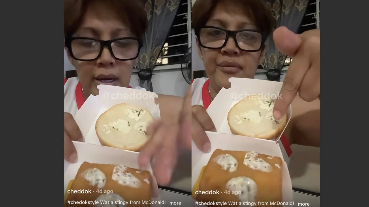 ‘Give properly!’ Singapore TikToker calls out McDonald’s over tiny amount of sauce on Filet-O-Fish