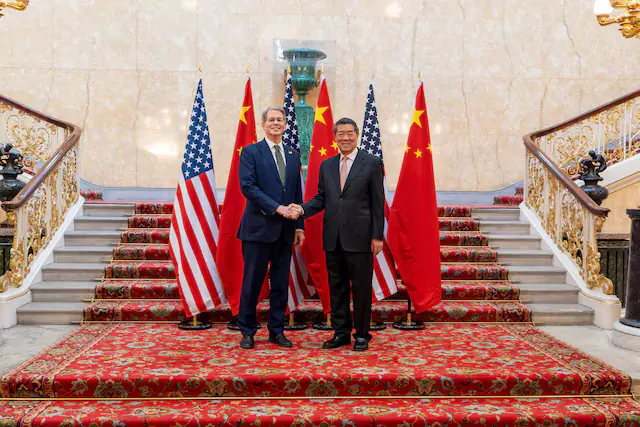 US Treasury's Bessent, China's He launch talks on AI, trade and critical minerals