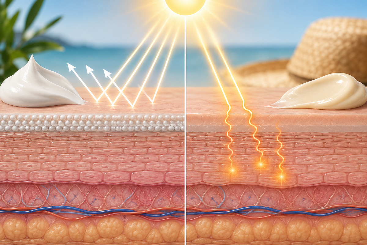 Mineral versus chemical sunscreen: How each blocks the sun