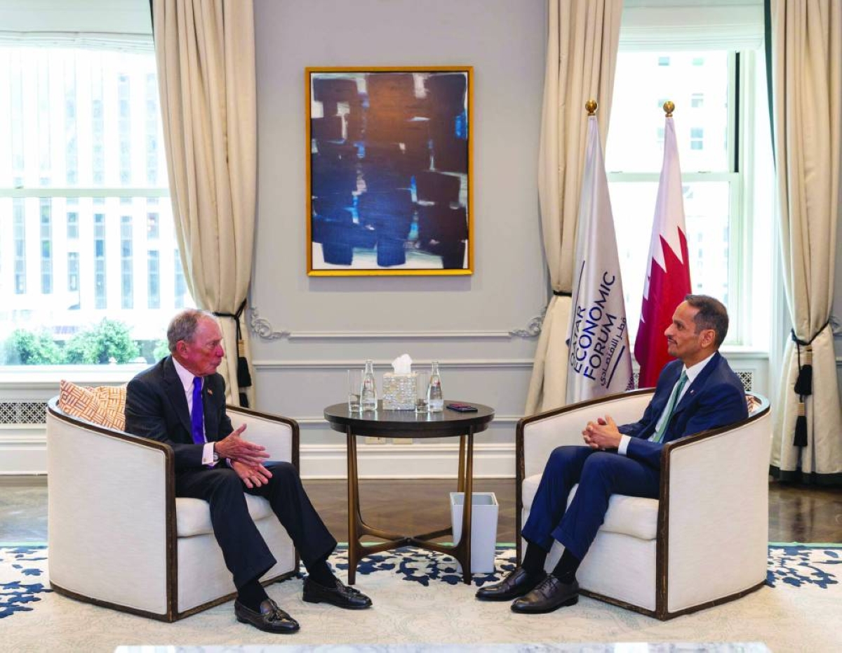 PM meets PwC chairman, Bloomberg founder, Sierra Leone leader