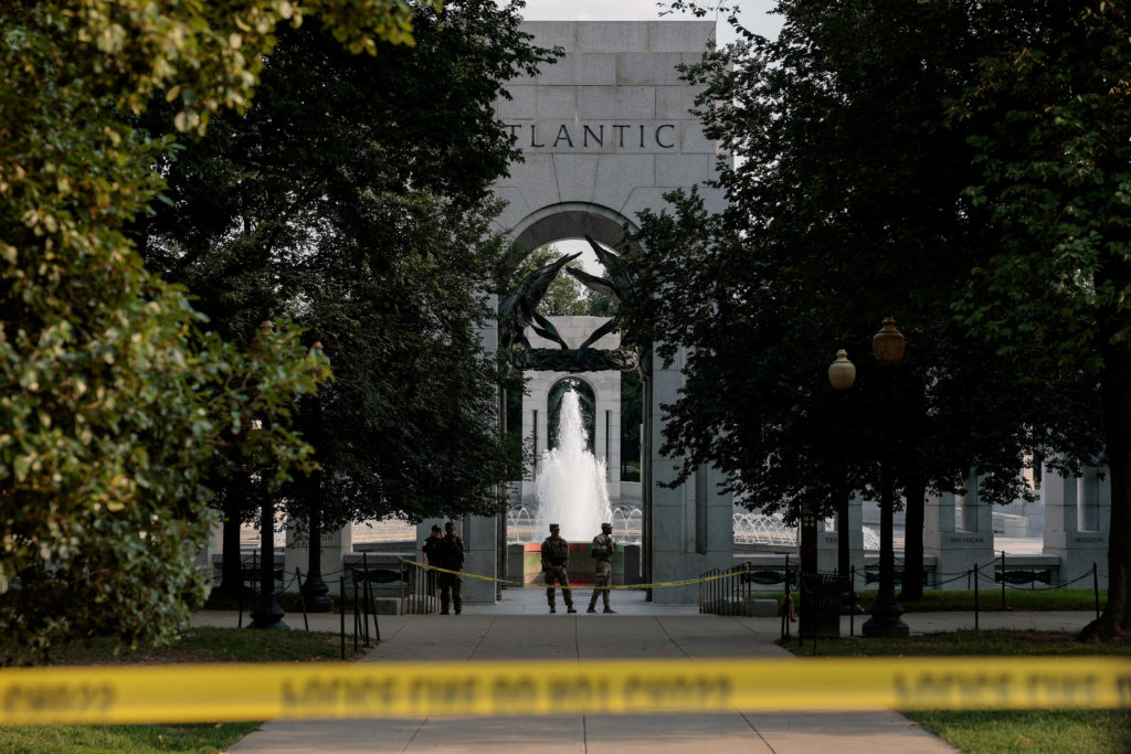 World War II Memorial in Washington vandalized with bubbles and graffiti, upsetting Trump