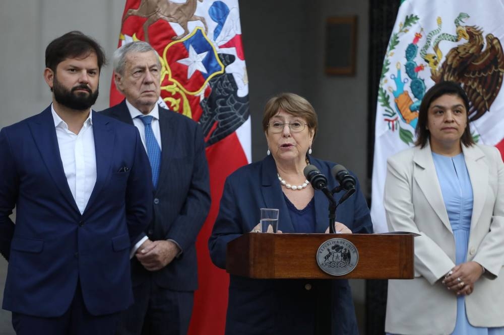 Ex-Chilean president Bachelet withdraws bid to be UN chief