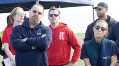 Danny Dyer and Becky Hill join water industry protest