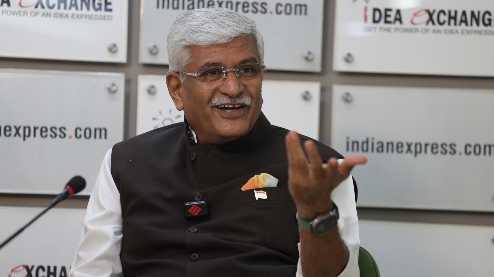 Gajendra Singh Shekhawat at Idea Exchange: ‘This generation is over-powered with information. To deal with them, you have to change… In a tsunami, only flexible trees that bend can stay alive’
