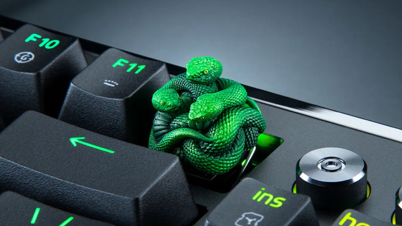 'To own a Razer Artisan Keycap is to display one’s allegiance, a mark of belonging within the Cult of Razer' says the PR nonsense behind this $90 coil of snakes