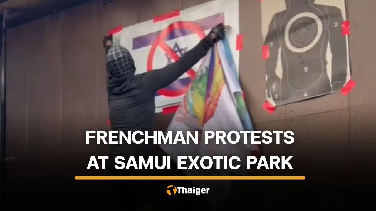 Frenchman in Spider-Man suit held after protest at Samui Exotic Park