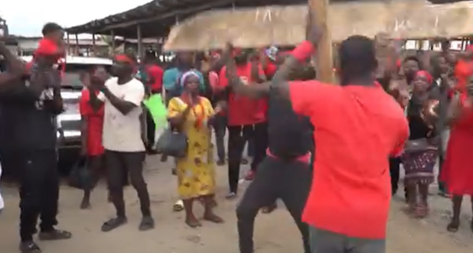 Pokuase Timber Market traders protest planned demolition, relocation