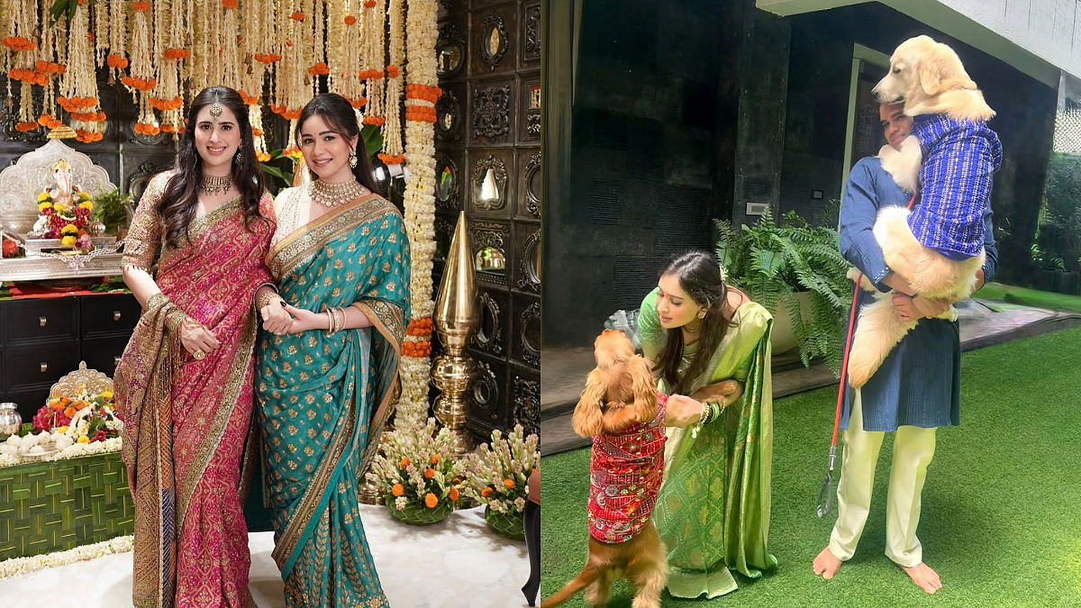 Pet Parents Arjun Tendulkar And Saaniya Chandhok Soak In Ganeshotsav Festivities With Family; Make Chocolate Modaks Together