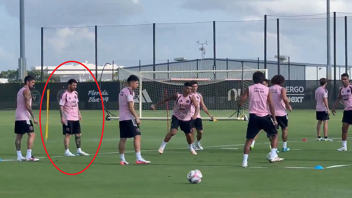 Finding Solace On The Pitch: Lionel Messi Back In Training With Inter Miami Amid Personal Grief After Father's Death; VIDEO