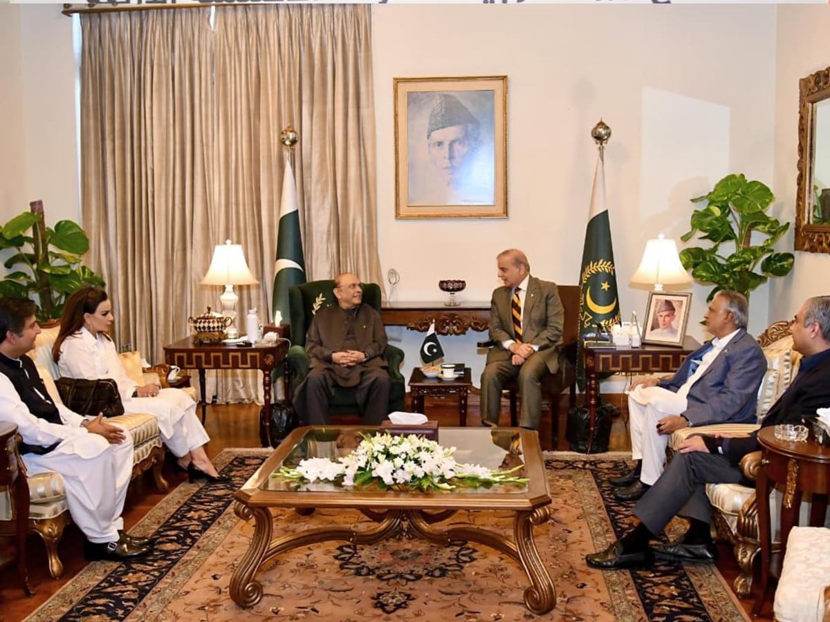 PM Shehbaz briefs President Zardari on Makkah defence agreement