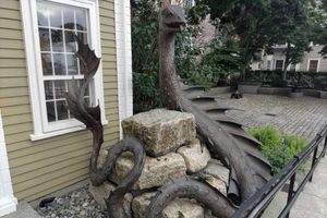 Gloucester Sea Serpent Statue in Gloucester, Massachusetts