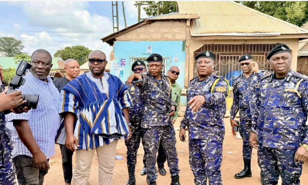 IGP, Savannah Regional Minister visit Gbindabuor as 36 suspects assist police investigations