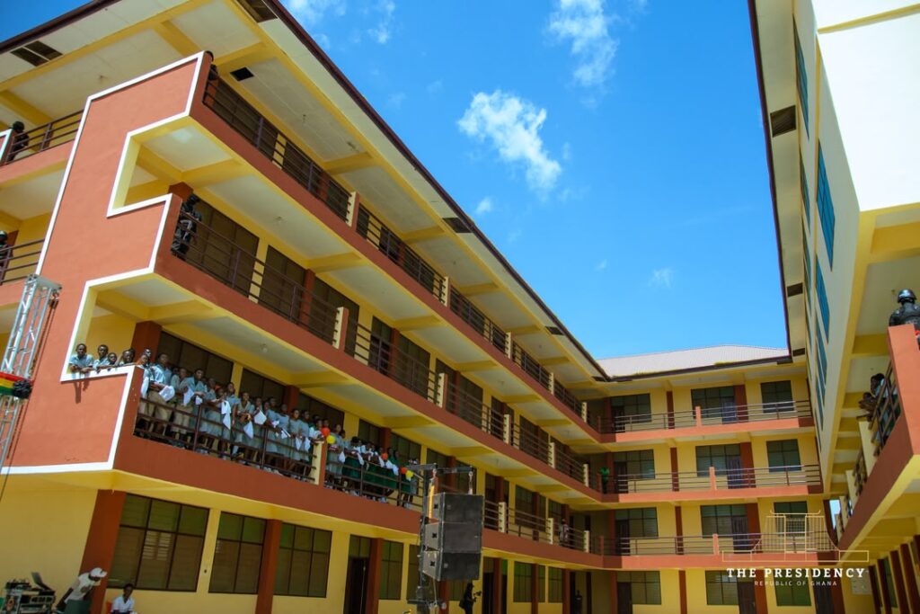 Mahama commissions Paga SHS E-Block, promises facilities to end double-track by 2027