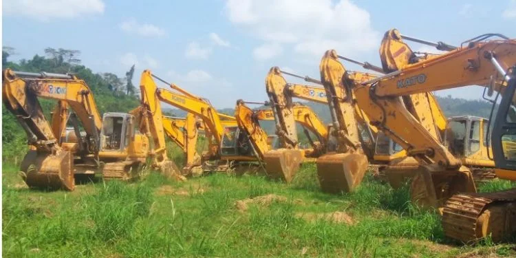 Over 4,000 excavators held at ports under new galamsey control measures – Lands Minister reveals