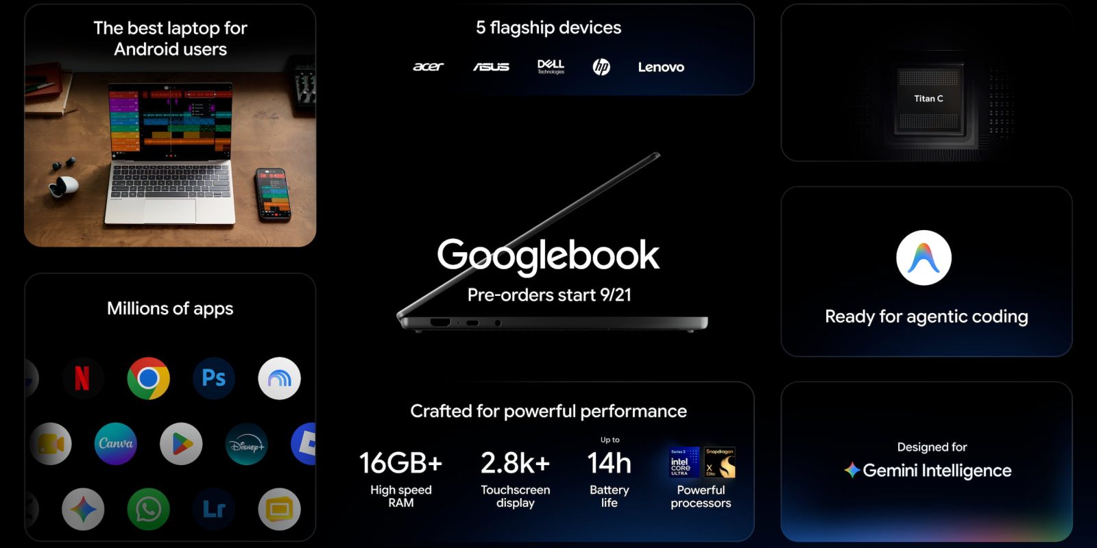 Google fully details Googlebooks: $899+, October launch, & more
