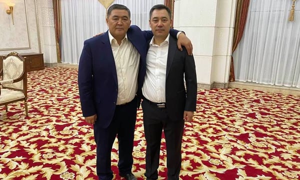 In Interview, Japarov Says He’d Planned for Tashiev to Be Kyrgyz President Next