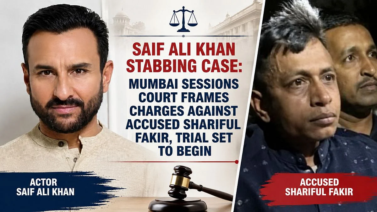 Saif Ali Khan Stabbing Case: Mumbai Sessions Court Frames Charges Against Accused Shariful Fakir, Trial Set To Begin