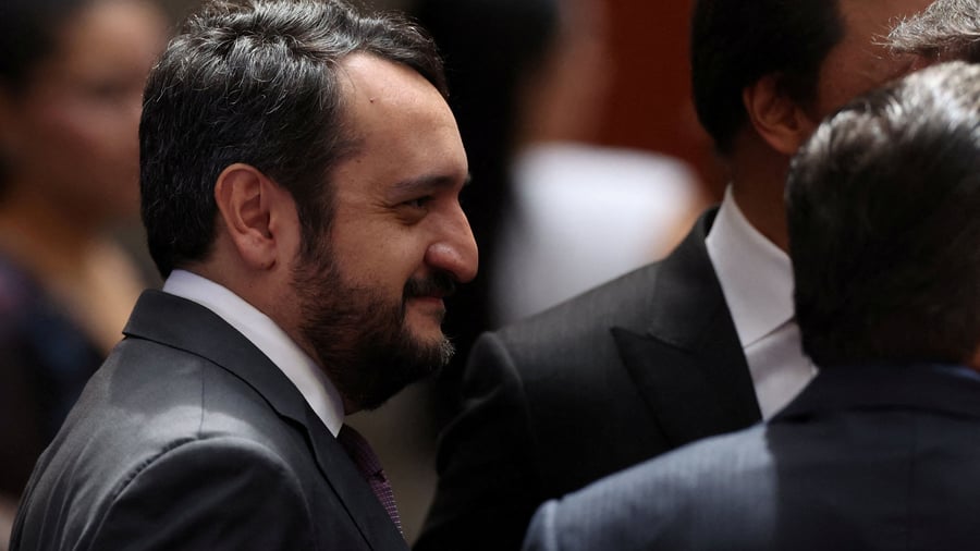 The US has revoked the visa of the son of Mexico's former president.