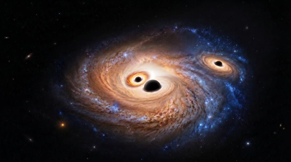 Another First for the JWST: It Detects Three Supermassive Black Holes in the Same Galaxy