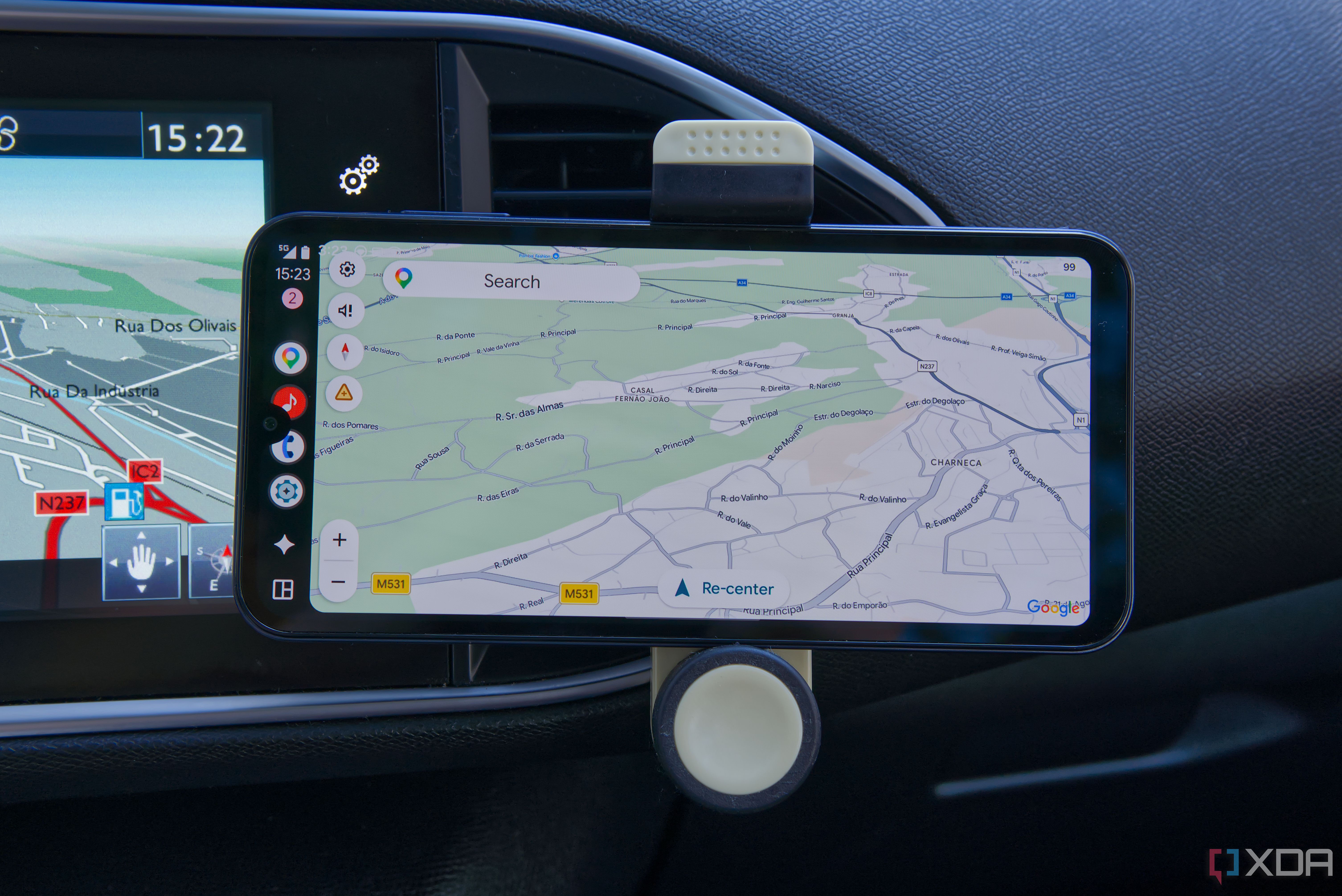 My car's built-in navigation is useless, so I made Android Auto the only screen I use