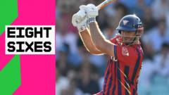 'What an innings' - Walter hits eight sixes in Hundred eliminator