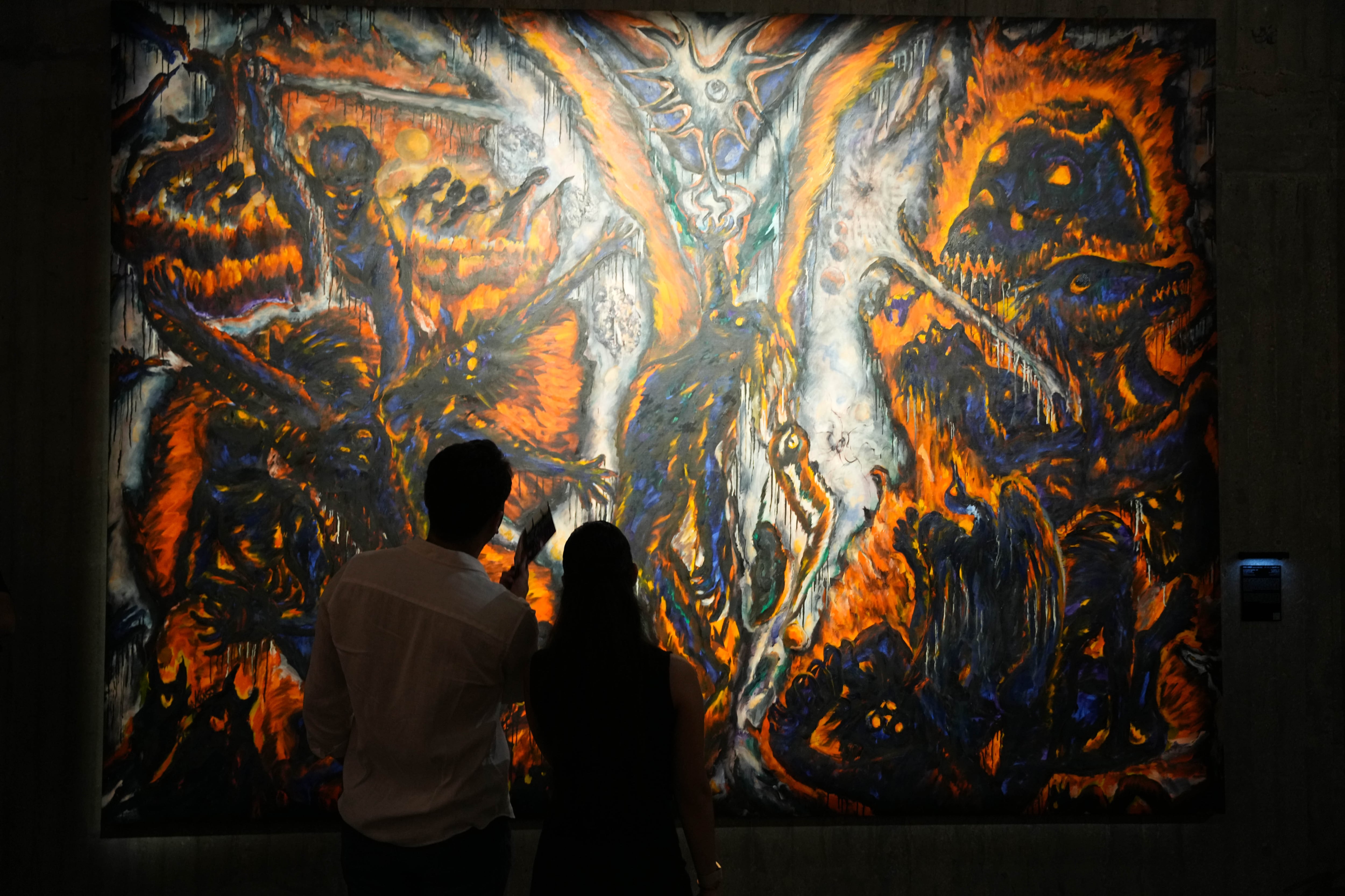 Why Nabil Kanso's haunting paintings of war feel made for our times